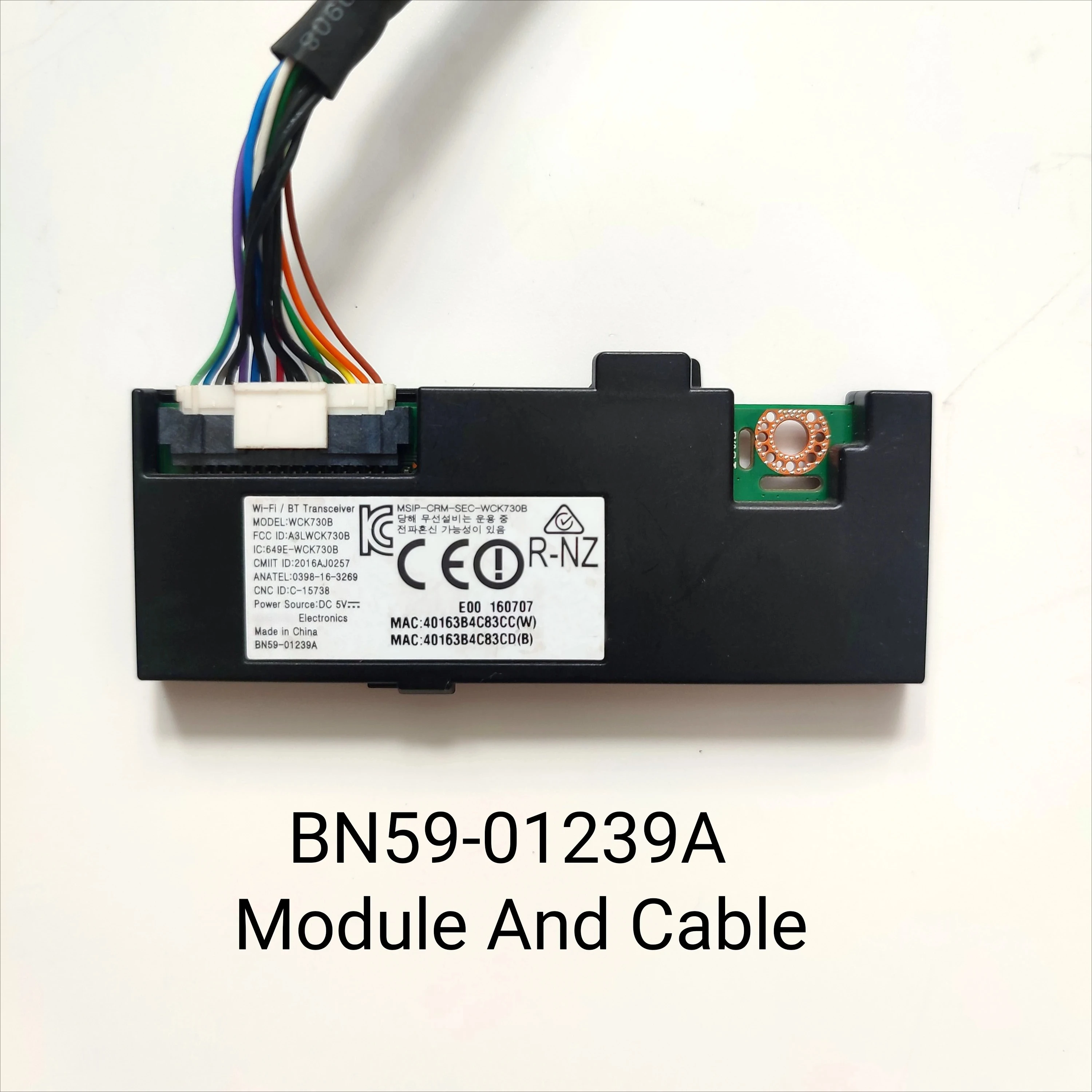 

WCK730B BN59-01239A Wi-Fi Module Bluetooth Module And Cable Fits For UN55KS8500FXZA UN70KU630DFXZA UN65KU630DFXZA UN65KS850DFXZA