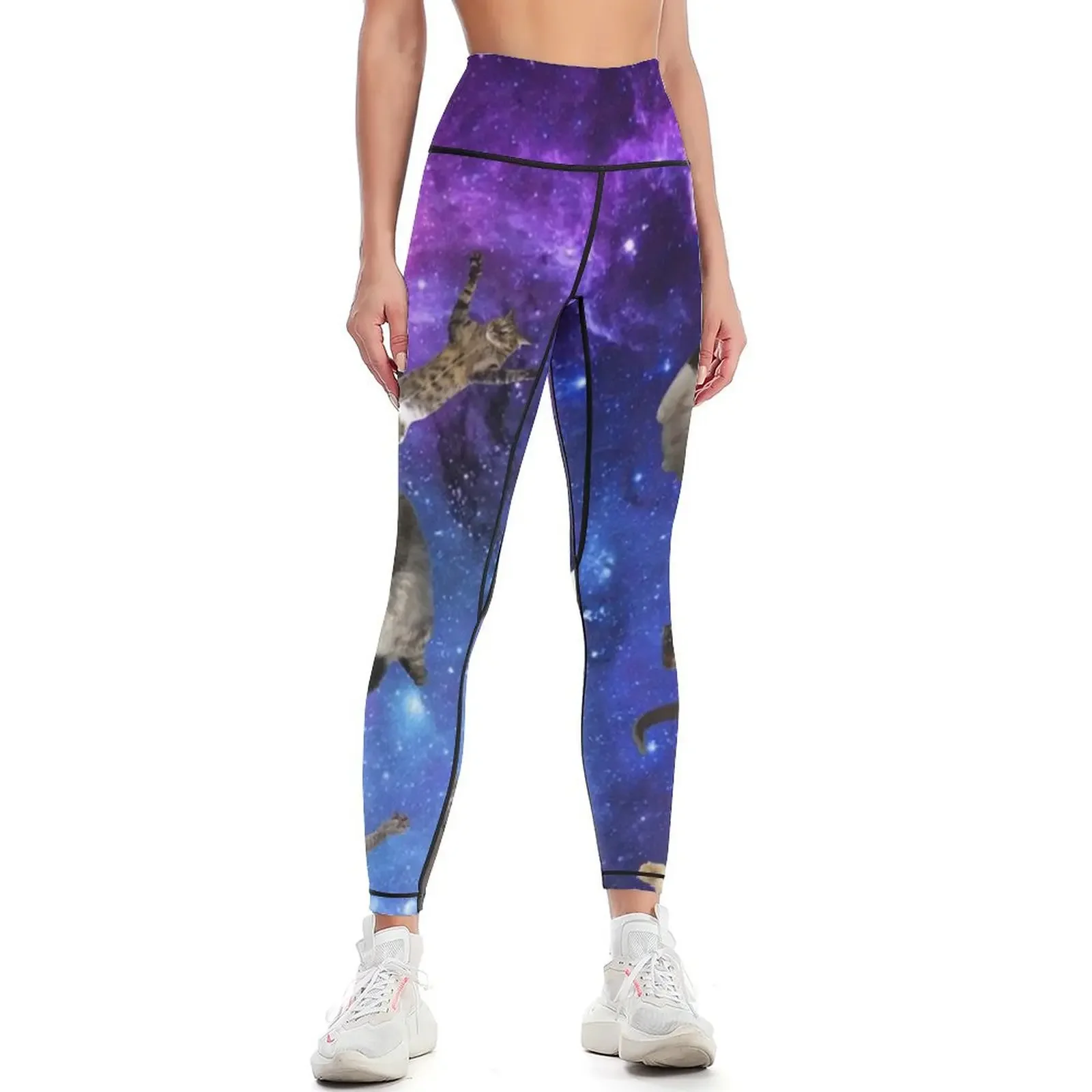 

Space Cats Leggings for physical push up legging flared active wear Womens Leggings
