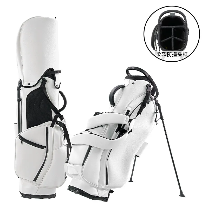 

Are suitable for golf men and women PU leather waterproof portable ball bag