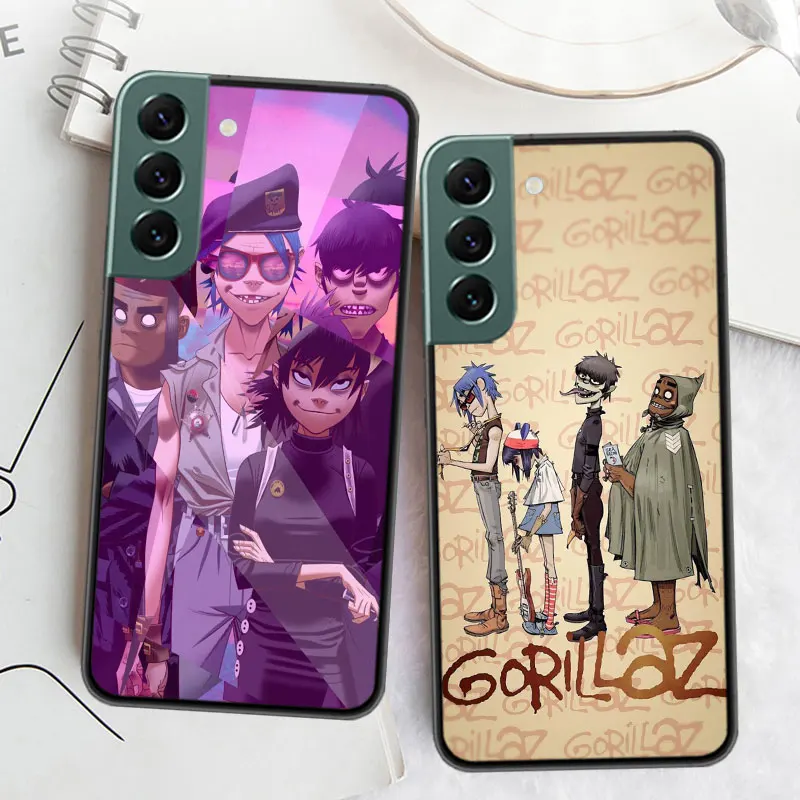 Gorillaz Phone For Samsung Galaxy S24 S22 Ultra S21 Plus S20 S23 FE Case S10 S10E S9 S8 S7 Edge Cover Silicone Soft Coque Fundas