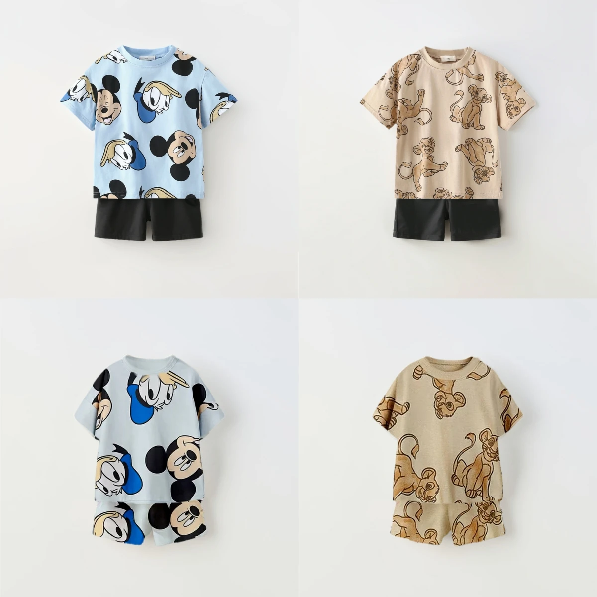 

Cartoon Kids Set Mickey Mouse Printed Children's Clothes T-shirt Shorts 2pc/set Toddler Boys Short Sleeved Suit Kids Tracksuits