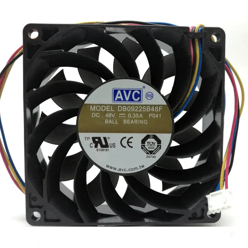 Original AVC 9CM DB09225B48F  92x92x25MM DC48v 0.35a 4Lines Inverter Cooling fan