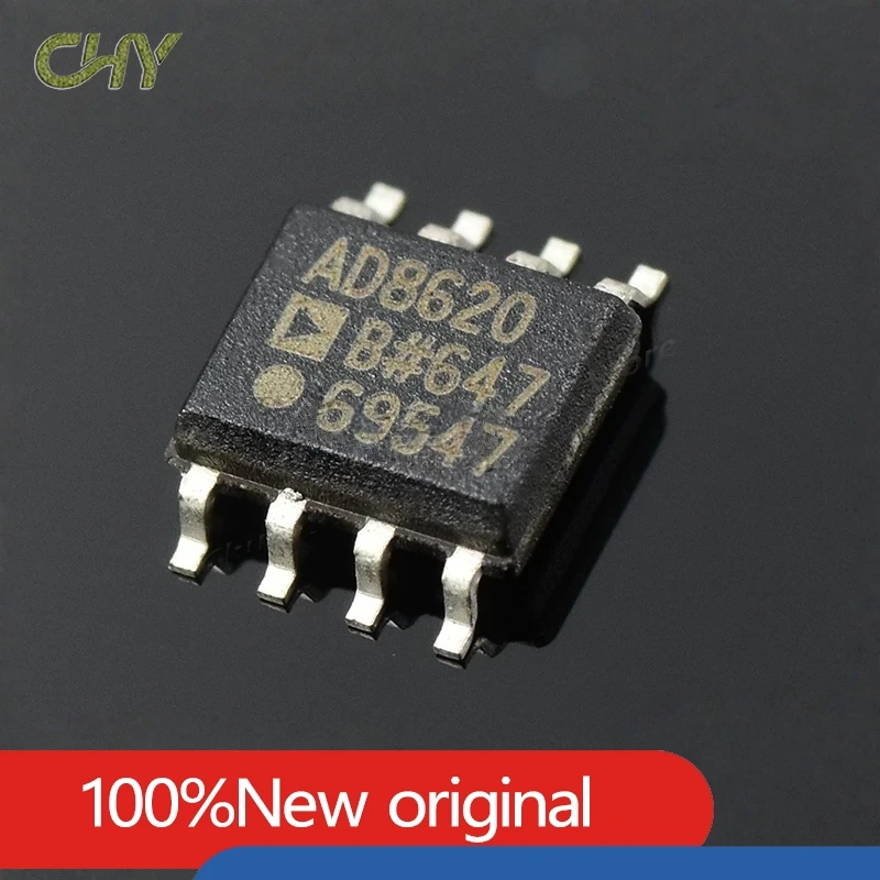 5Pcs/Lot AD8620BRZ SOIC-8 Precision JFET Dual Op-Amp Low Input Bias Current Wide Bandwidth Operational Amplifier