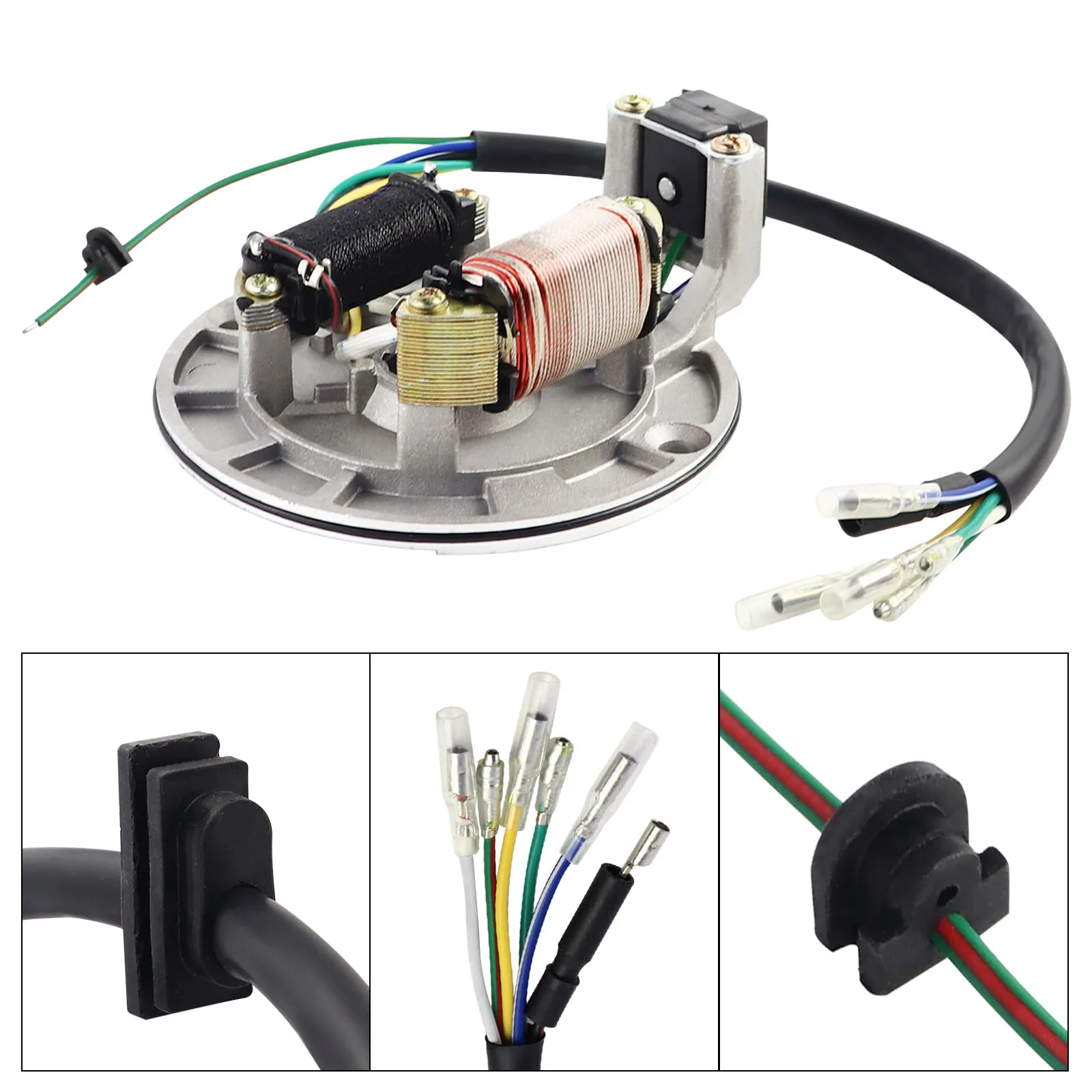 2Coil Ignition Magneto Stator Plate For 50cc 70cc 90cc 110cc 125cc Taotao Kazuma XR50 SSR 107 110 125 cc Baja ATV Quad Dirt Bike