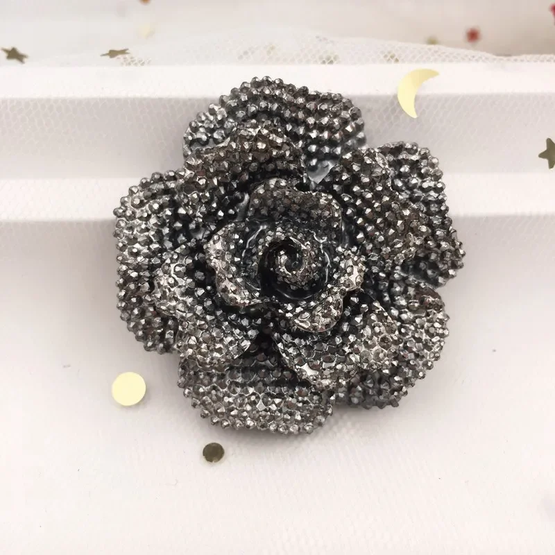 New 4pcs Bling Resin  Big Flower Flat Back  Stone Appliques DIY Wedding Scrapbook Ornament Craft SF855-856