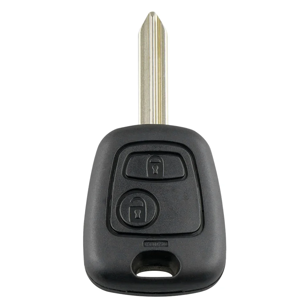 Funda para mando a distancia de coche con 2 botones, carcasa para llave en blanco para Citroen Saxo Berlingo Xsara Picasso