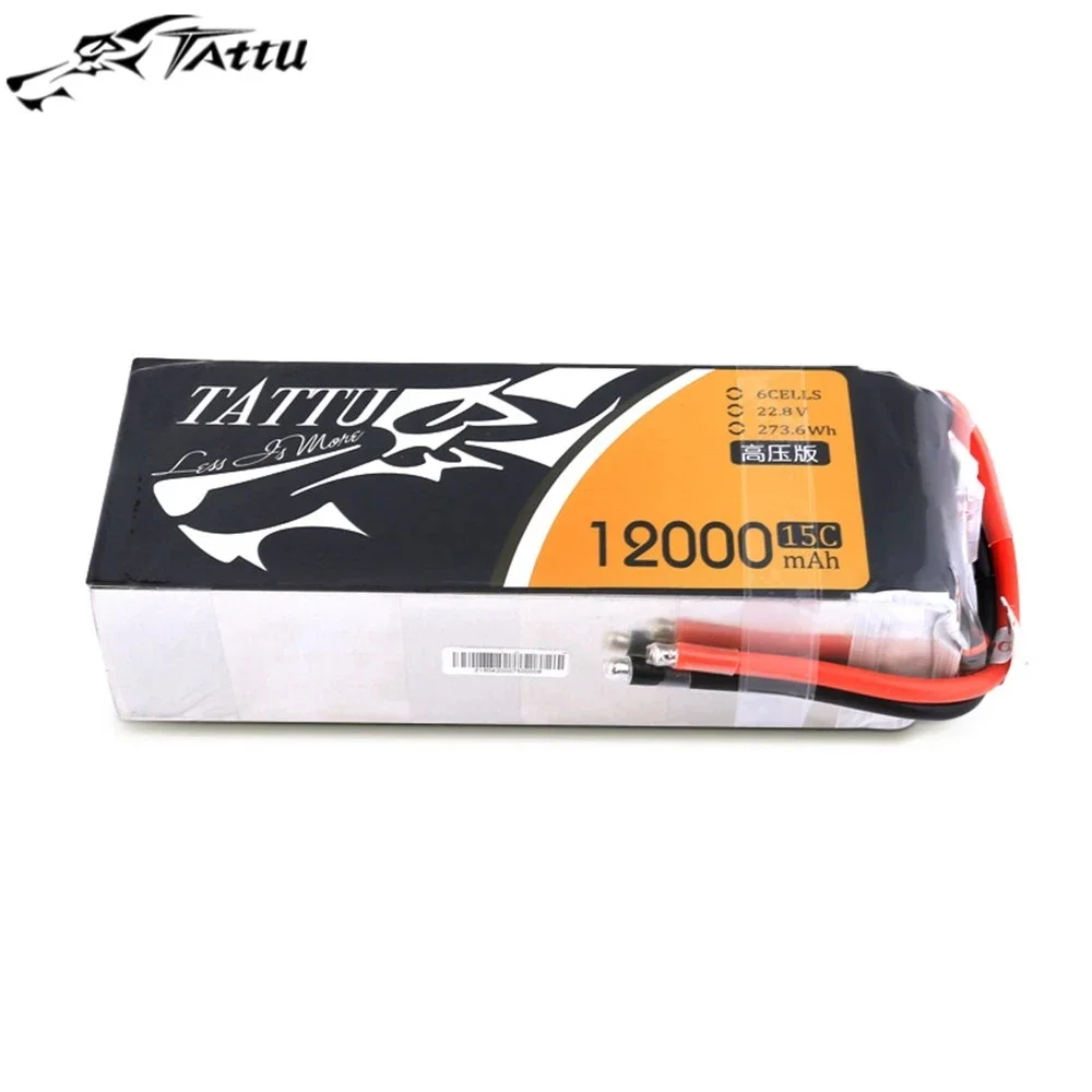 Tattu 12000mAh 15C 6S 22.8V High Voltage Lipo Battery Pack for Professional Multirotor Drone Plant Protection Drone