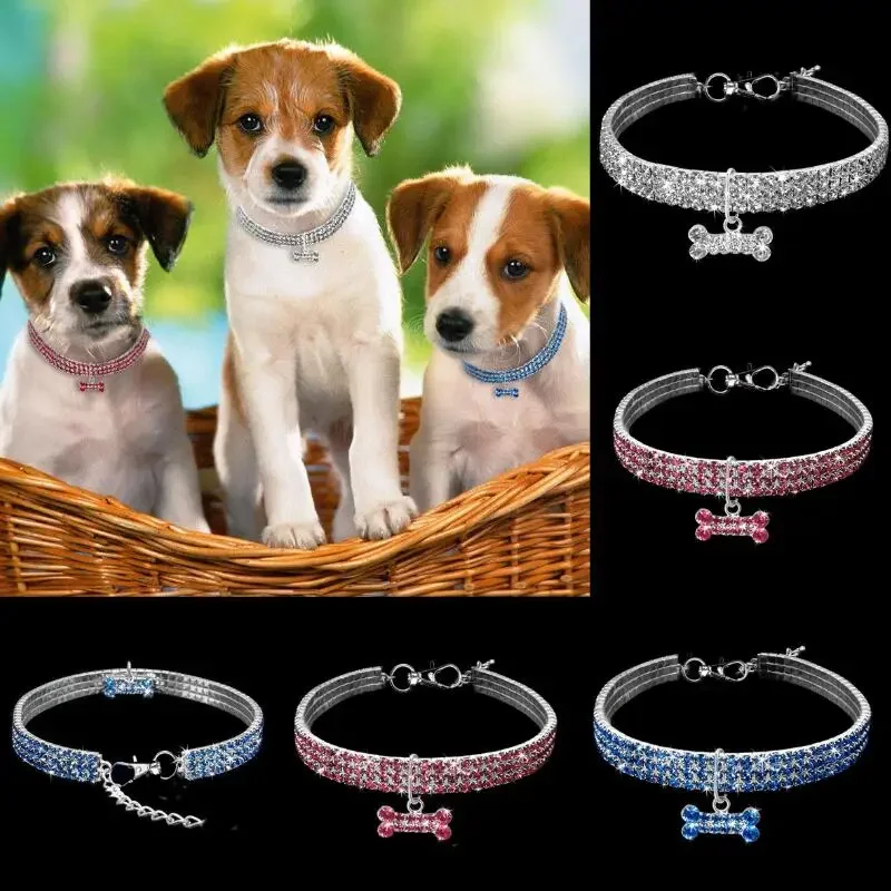 Pet Dog Collar Necklace Has Elasticity Small Dog Lady Beautiful Necklace Collar for Dogs Cats Accessories