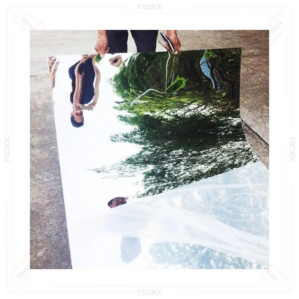 FSDKX Design Rainbow Color Stripe Sheet Modern Style Artwork Refracting Colored Light Sheet for Art Exhibition