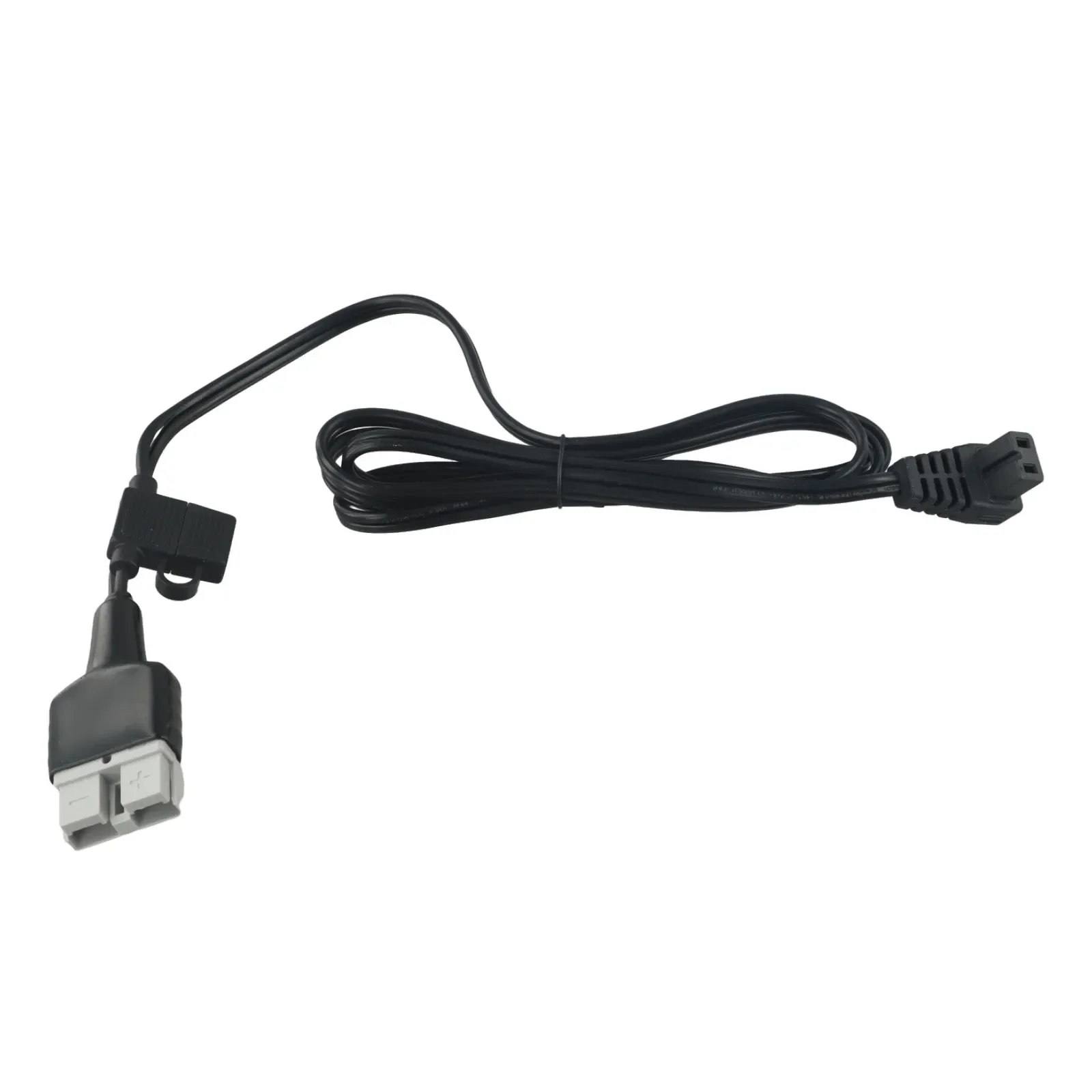 Black DC Power Cord Cable Wide Compatibility Flush Mount Design Over-current Protection Reliable Connection Travel