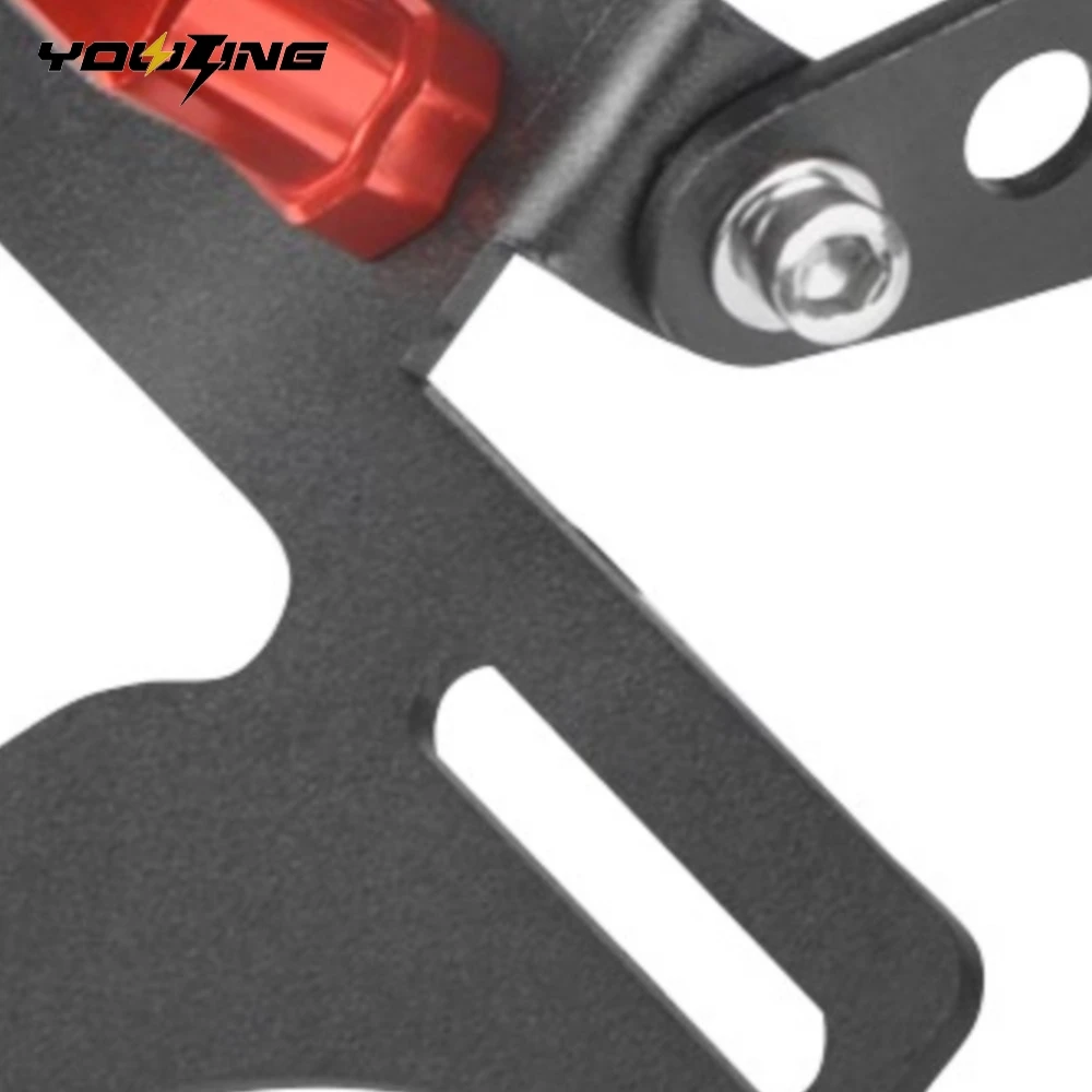 For KTM RC390 Duke 125 250 390 2017-2021 Duke390 Duke250 Duke125 License Plate Bracket Holder LED Plate Light Kit 2020 2019 2018