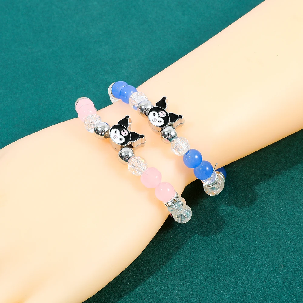 

Cute Girl Sanrio Black Kuromi Bracelet Pendant Detachable DIY Bracelet Cosplay Props Ladies Gift