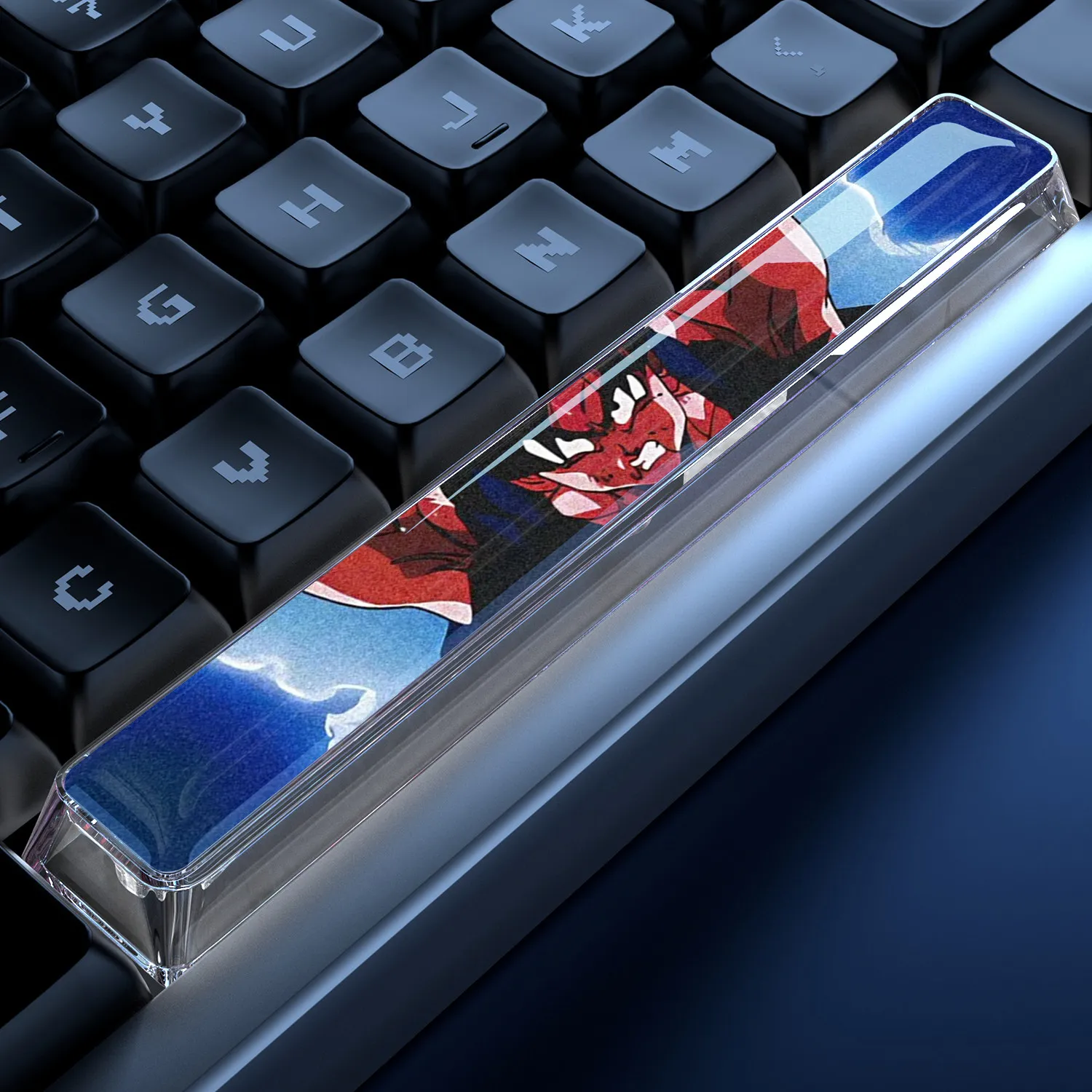 

Механические клавиши для клавиатуры DIY в стиле Dragon Ball Son Goku, перекрестные механические клавиши для ПК, персонализированные кейкапы, подарок