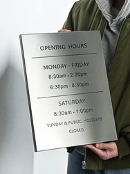 Open and Closed Store Business Sign Open Signs For Business Custom Sign For Business OPEN Sign Business Hours Indicator Board
