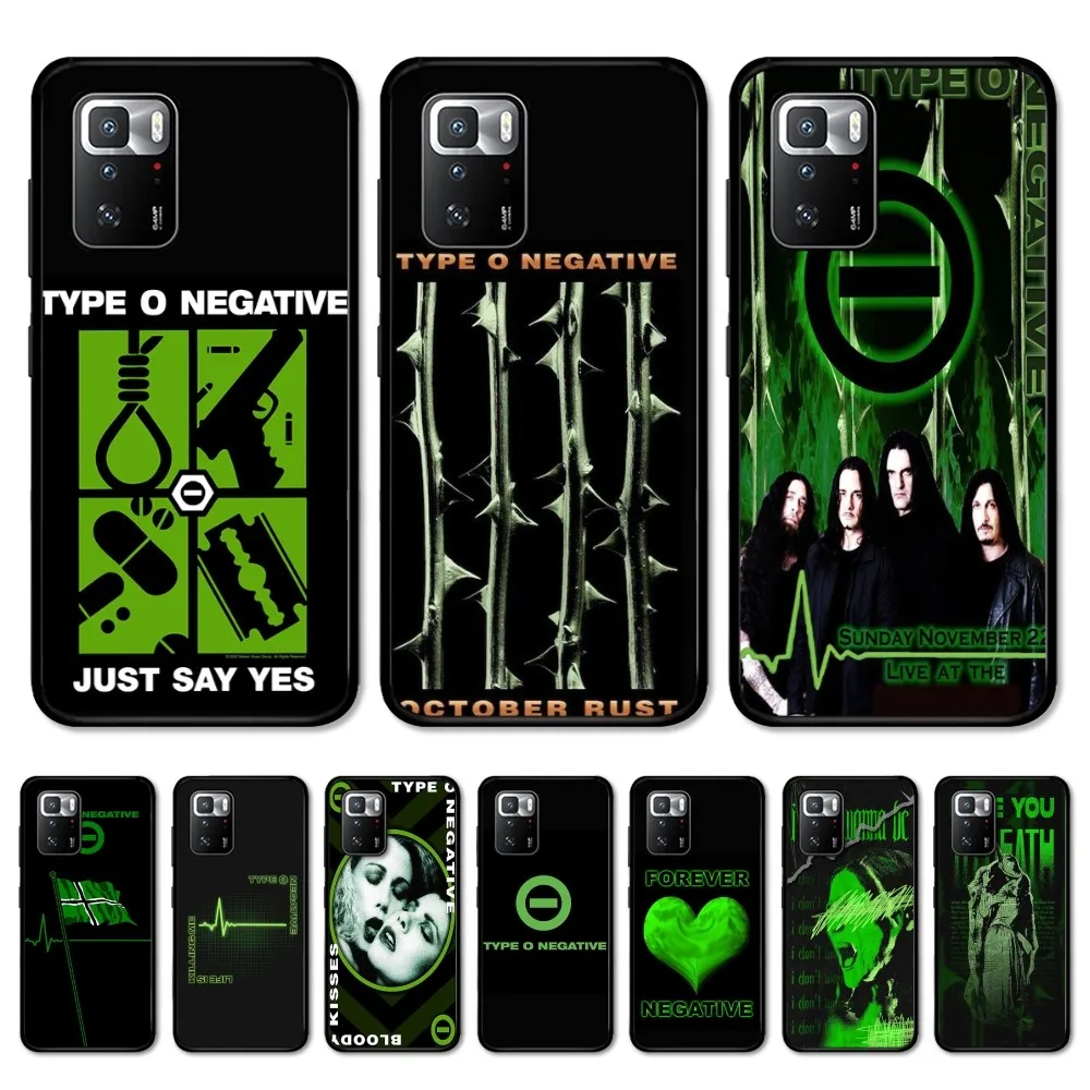 Rock Band T-T-Type O N-Negative Music Phone Case For Redmi Note 4 X 5 A 6 7 8 T 9 9S 10 11 11S 11Epro Poco M3 pro