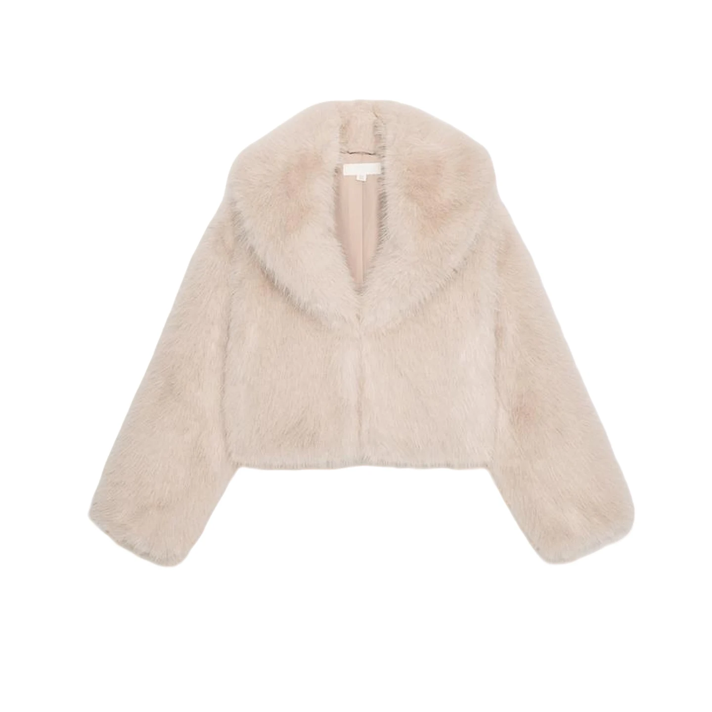 Winter Neue frauen Lose Kragen Faux Pelz Effekt Jaet ort Oberbekleidung Polyester Faser Lange Sve Taste Verschluss ort Länge