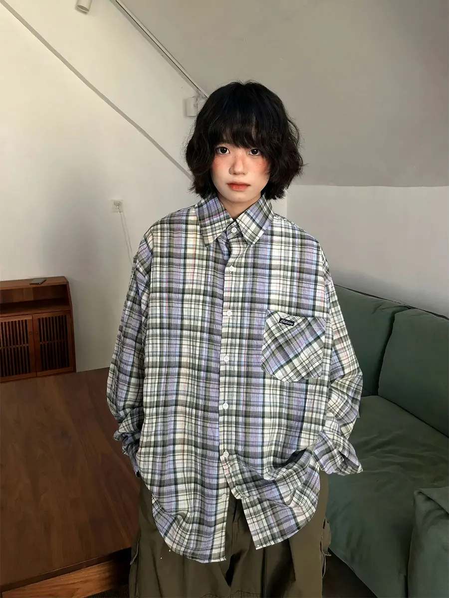 

Свободная мужская повседневная винтажная верхняя одежда в полоску в стиле ретро с хлопковым воротником и длинным светом для молодежи