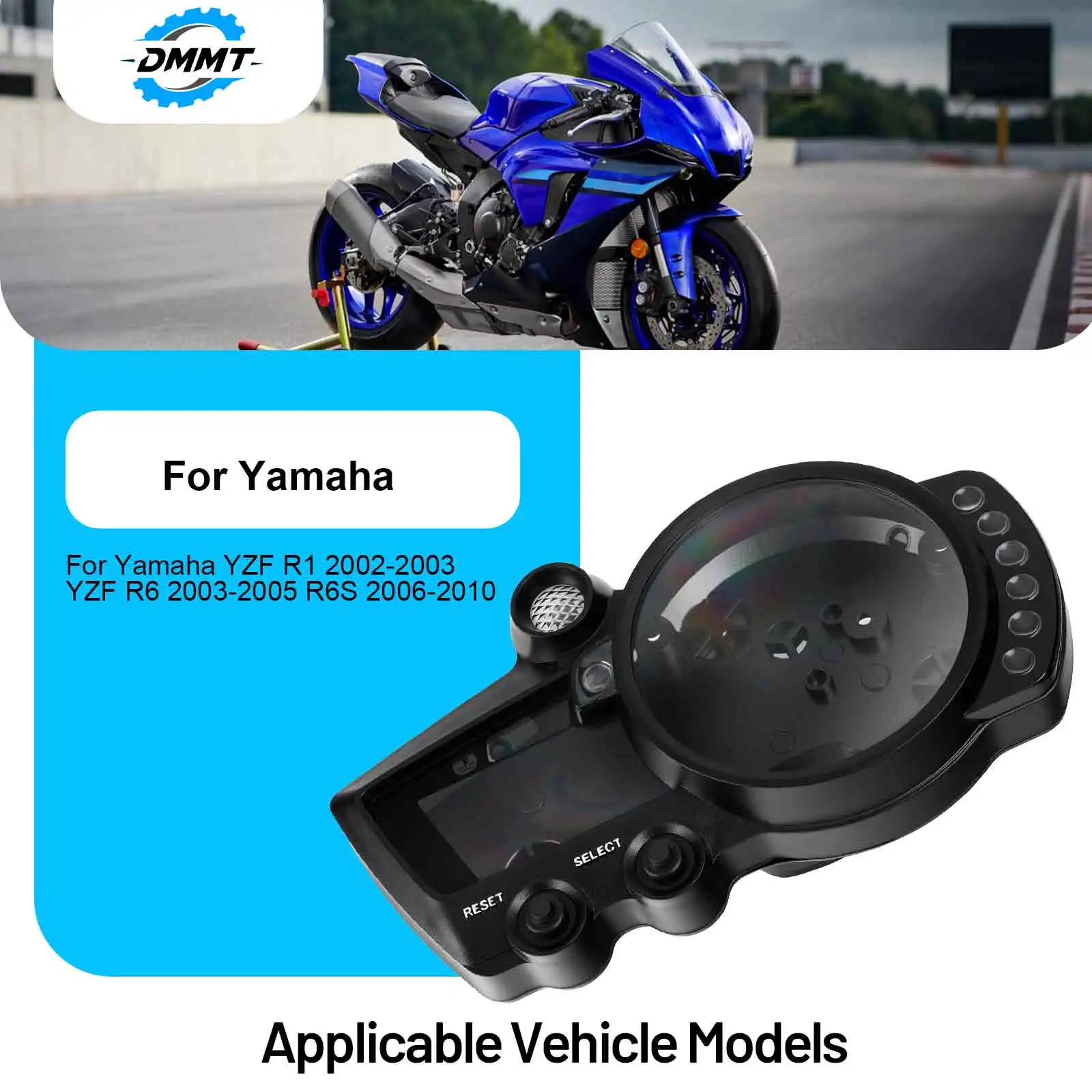

Motorcycle Speedo Meter Gauge Cover For Yamaha YZF R1 2002-2003 YZF R6 2003-2005 R6S 2006-2010 Motorcycle Speedometer Instrument