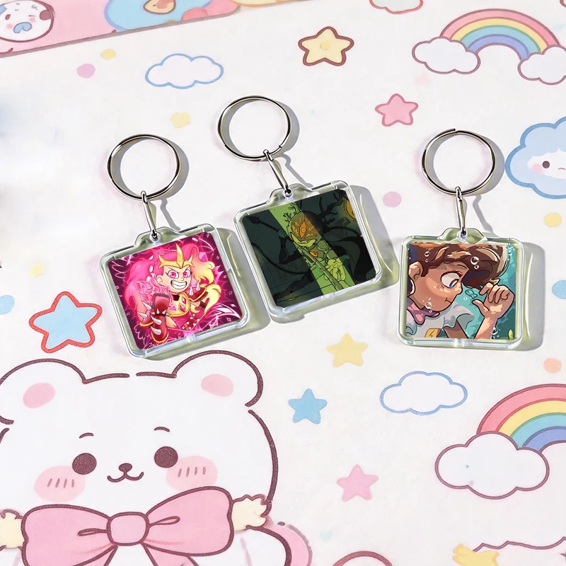 Anime Amphibia Keychain Handmade Hanging Ornaments for Clothes Backpack Decoration Accessories Gifts with Friends