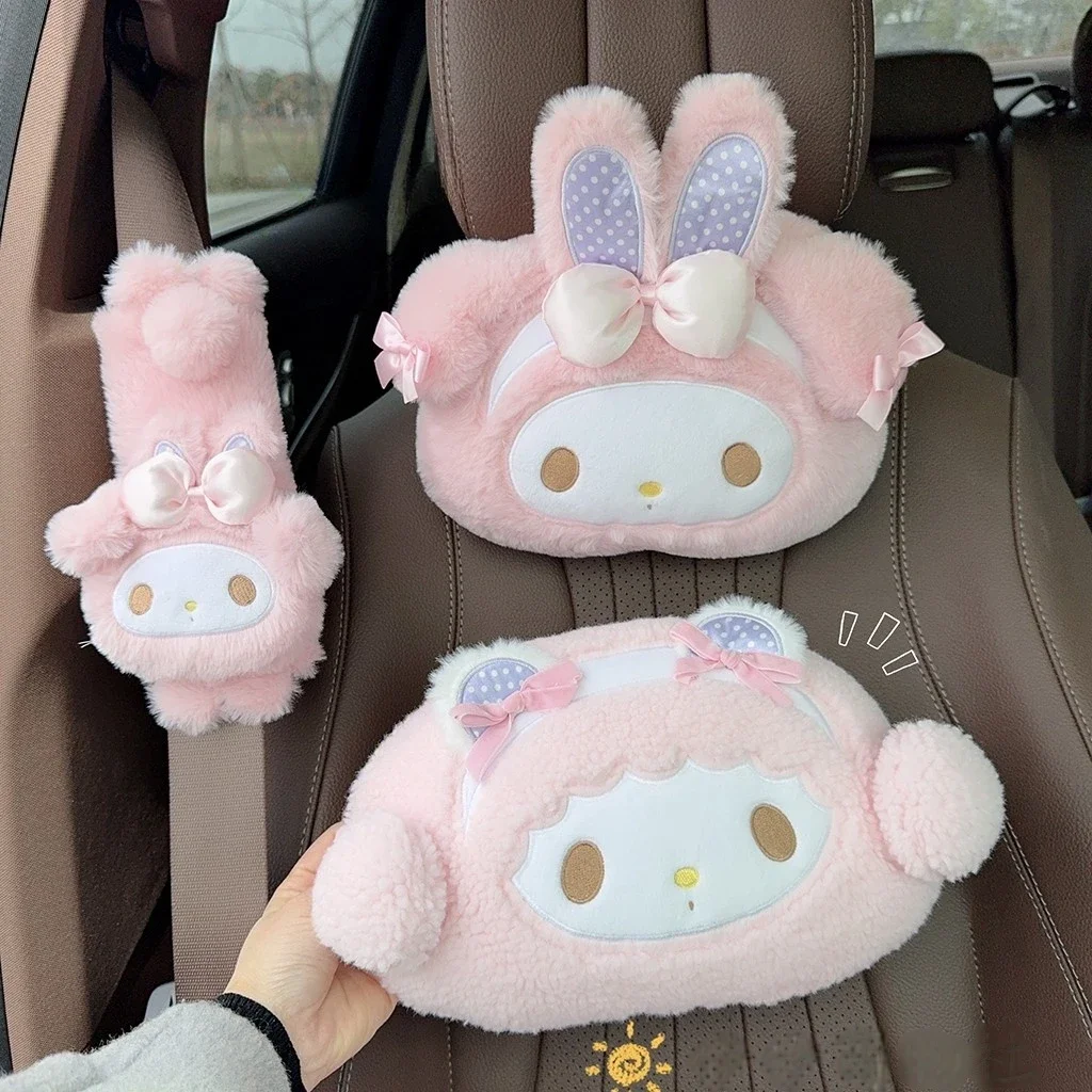 快適な漫画風ヘッドレスト背もたれクッション マイメロディぬいぐるみ かわいいピアノ型ぬいぐるみ抱き枕 ソファベッド ホームデコレーションギフト 女の子向け