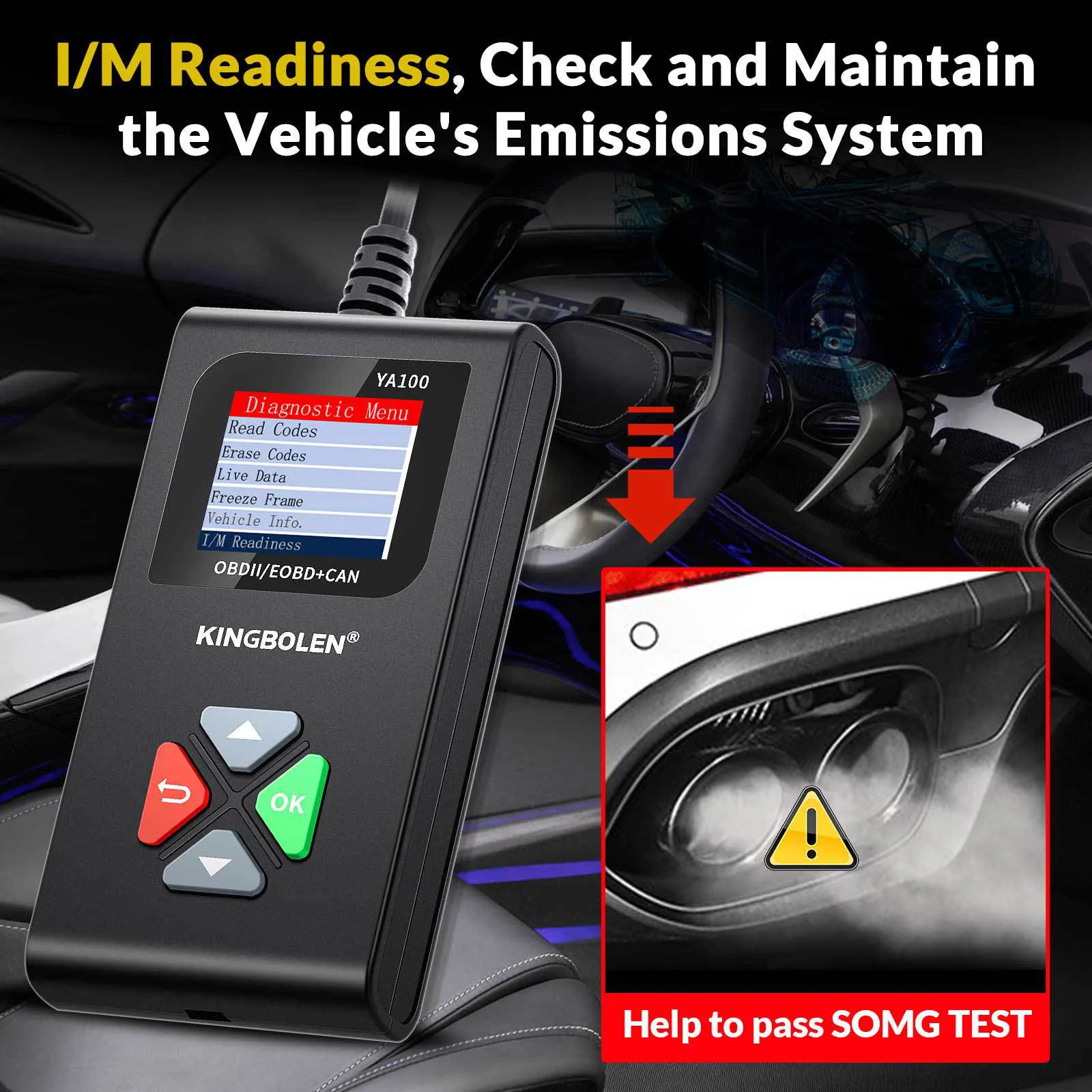 

OBD2 EOBD Car Scanner Automotive Diagnostic Tools 12V 16PIN Code Reader Check Engine Lifetime Free Update