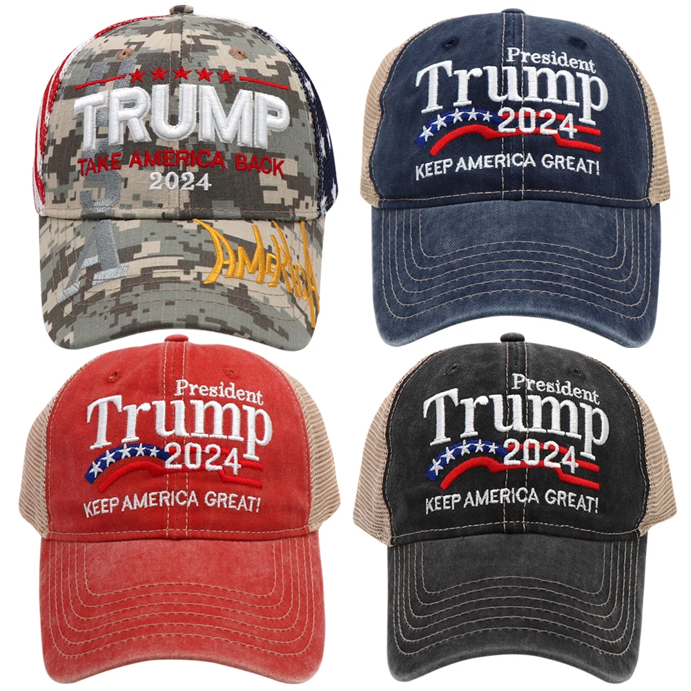 Trump 2024 Casual Golf Caps Keep America Great Fashion Sports Hat 3D Embroidery Snapback President Hat Adjustable for Men Women