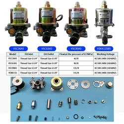 Palnik Pompa elektromagnetyczna 0f VSC63A5/VSC90A5/VSKX125 Palnik olejowy do oleju napędowego Pompa do kuchenki na metanol Pompa paliwa do kotła z alkoholem