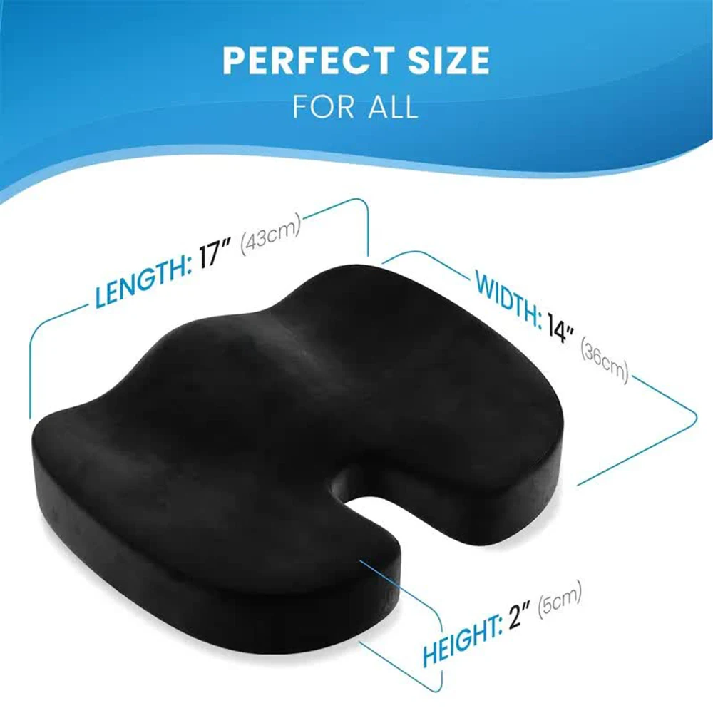 Seat Cushion Office Chair Cushions Pillow Memory Foam Pad Back Pain Relief Cushion Car Office Hip Support Massage Cushion