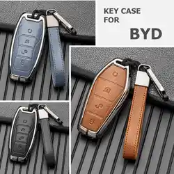 Key Case Cover for BYD Song Plus Atto 3 Han Tang DM Qin Seal u Sealion 6 07 EV Dolphin Remote Holder Keychain Accessories