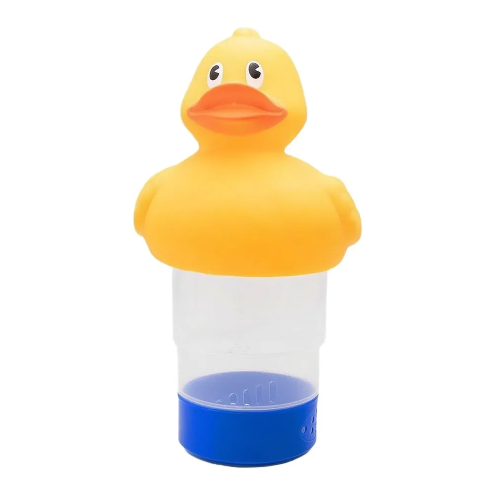 Swimming Pool Duck Floater for and Bromine Tablets UV-Protected ABS Material with Transparent Body and Adjustable Vent