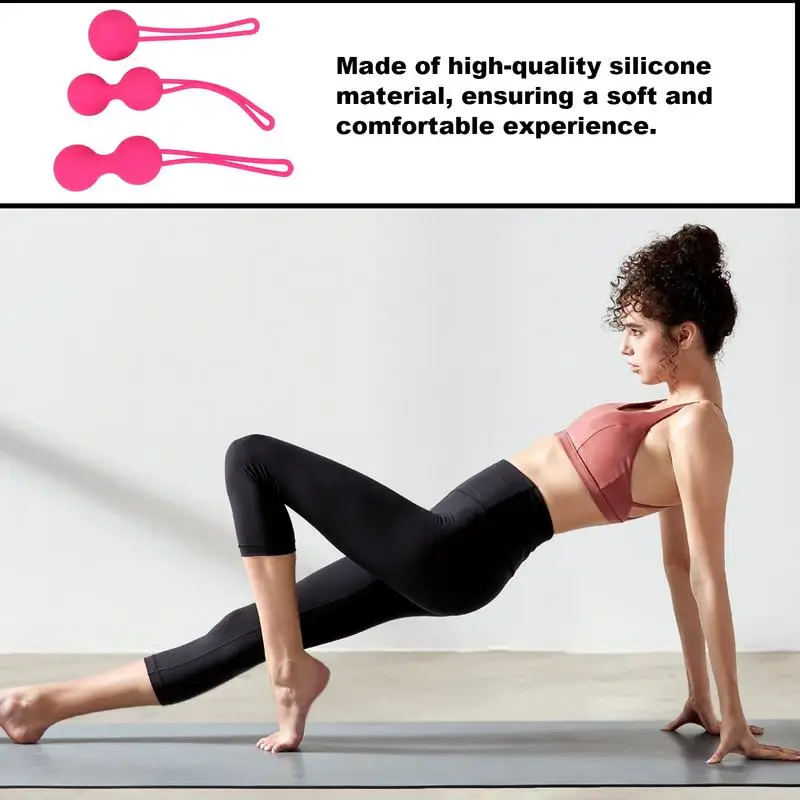 3pcs Pelvic Floor Trainer Adjustable Resistance Postpartum Recovery Yoga Fitness Equipment Recovery Exercise Equipment