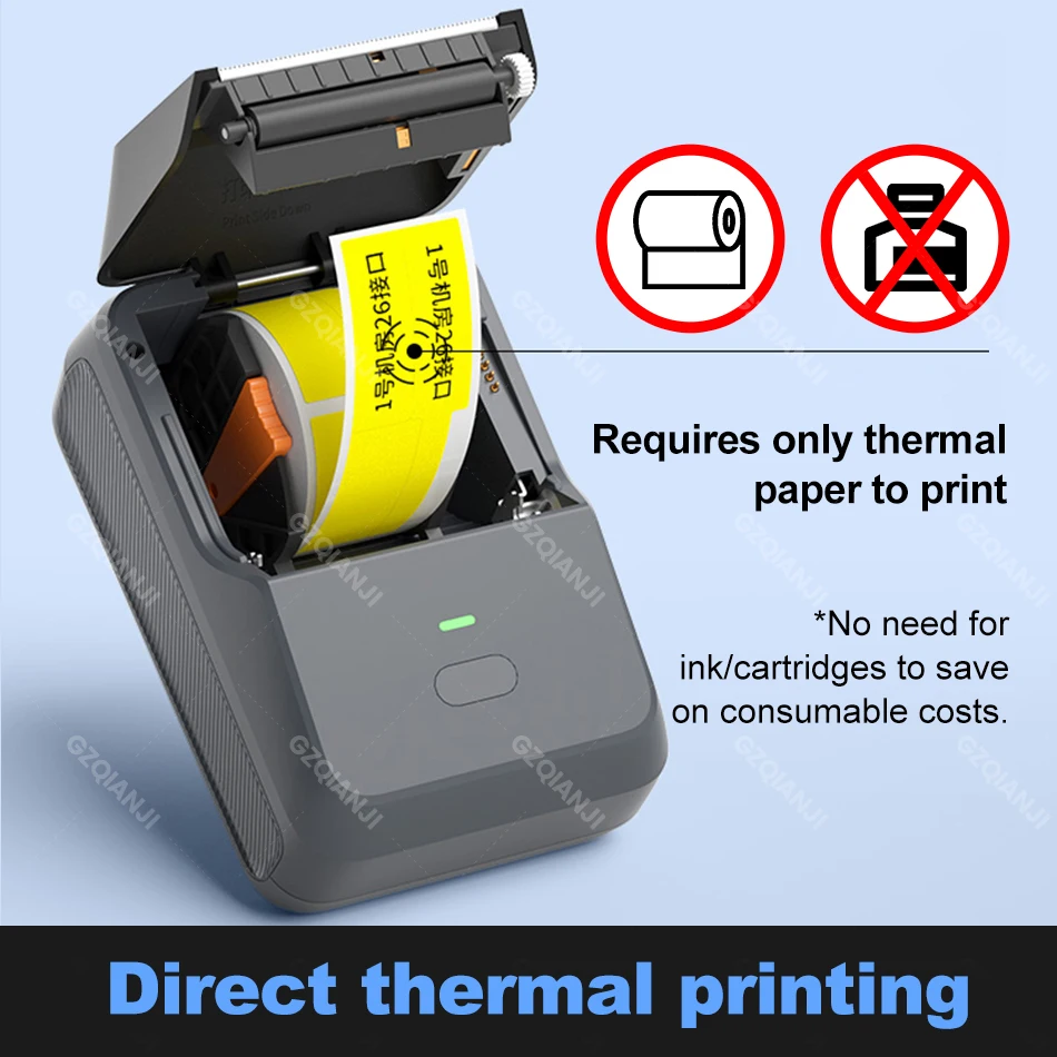 P2 etiket makinesi taşınabilir cep termal yazıcı Bluetooth 15-55mm kağıt rulolar kendinden yapışkanlı yapışkanlı etiketleme makinesi ev kullanımı