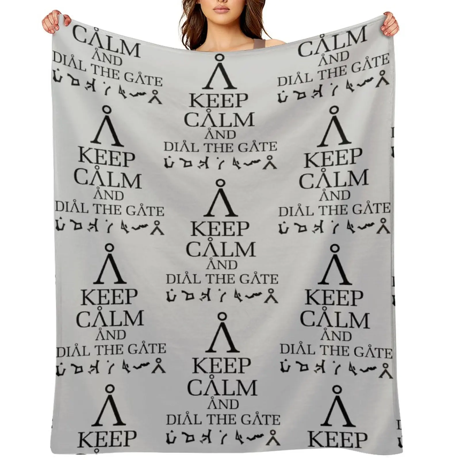 

Stargate SG1 - Keep Calm and Dial The Gate Throw Blanket Blankets For Bed Kid'S Luxury Throw Luxury Thicken Blankets