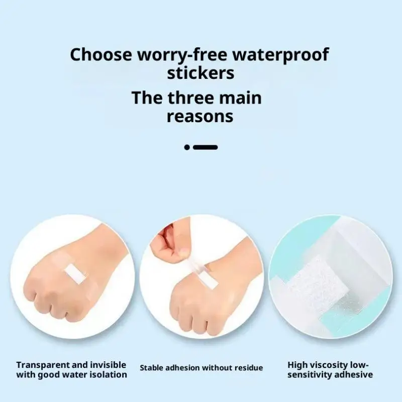 60 قطعة من الضمادات اللاصقة الشفافة غير المرئية المضادة للاحتكاك للأطفال ملصقات أصابع قابلة للتنفس ملصق مقاوم للماء رقعة القدم