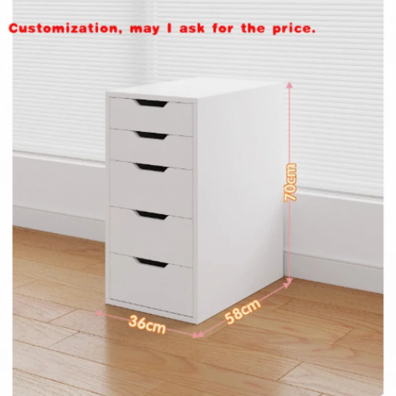 custom.Simple Solid Wood Desk Chest of Drawers Under Table Cabinet of Drawers Storage Cabinet