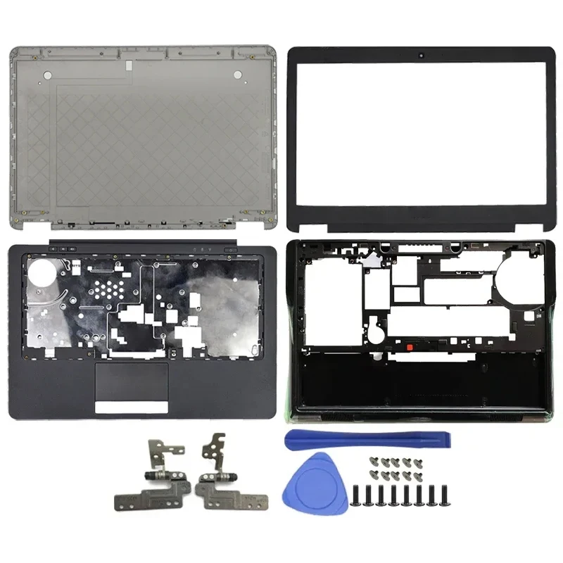 NOVO Conjunto Completo de Carcaça para Notebook Dell Latitude E7440: Tampa Traseira LCD, Moldura Frontal, Dobradiças, Palmrest e Base Inferior - Modelos 0HV9NN, 0D0M8R, 002TN1, 0C98T7, 0946F7