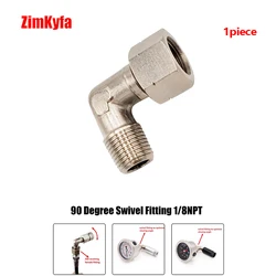 Encaixe Giratório de 90 Graus 1/8NPT 360-giratória Fêmea Conectar Para Ferramenta De Ar Ou Auto Kits de Medidor de Pressão Do Trilho De Combustível 1 peça