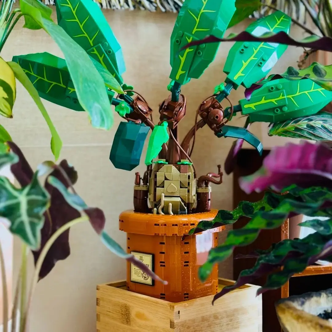 

new 2025 Popular Movie Compatible 76433 series for Mandrake plant building blocks Model office building blocks Home Decoration