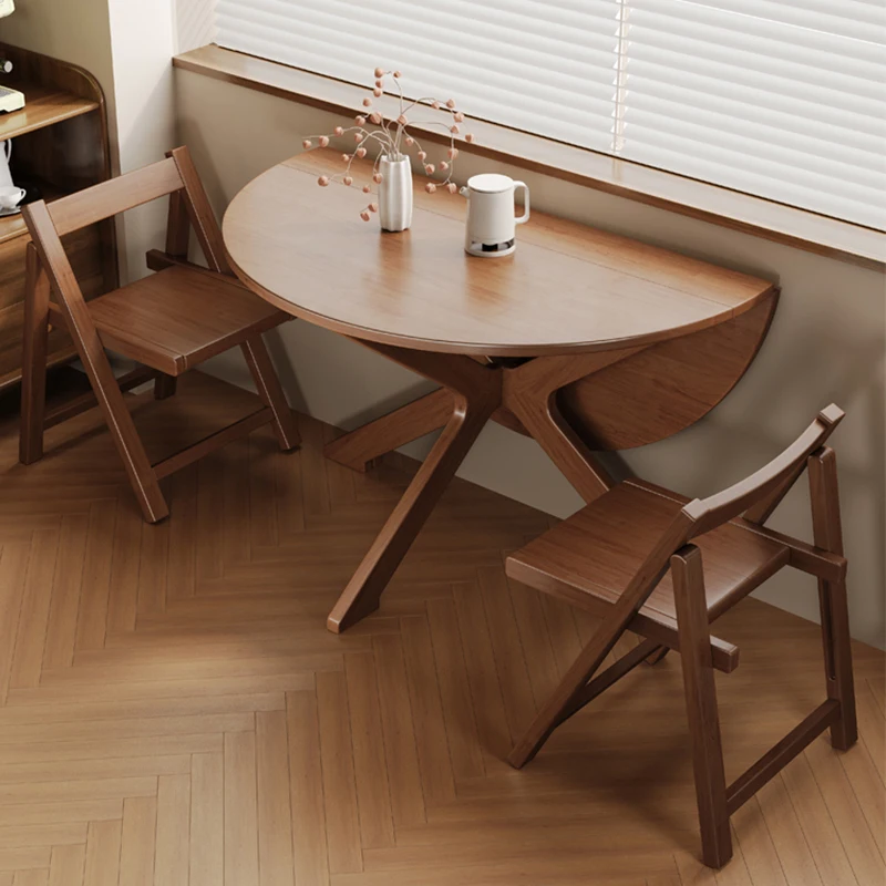 

Mid Century Rustic Dining Tables Vintage Unique Round Modern Dining Tables Foldable Nordic Table A Manger Pliante Room Furniture