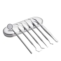 5x3/4/5/6PCS 304 Stainless Steel Dental Tool Mouth Mirror Probe Tartar Protector Tartar Tools Dentist Tool Set Decalcification