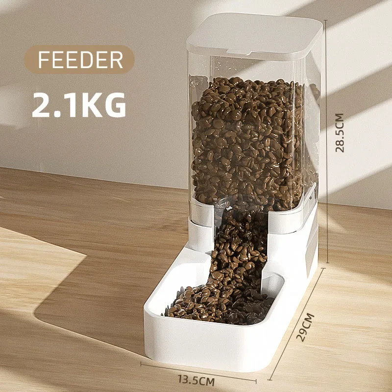 3.8L Alimentatore per cani da compagnia Cibo lento Gatto Alimentazione automatica Ciotola per acqua Contenitore trasparente per alimenti per accessori per gattini cuccioli