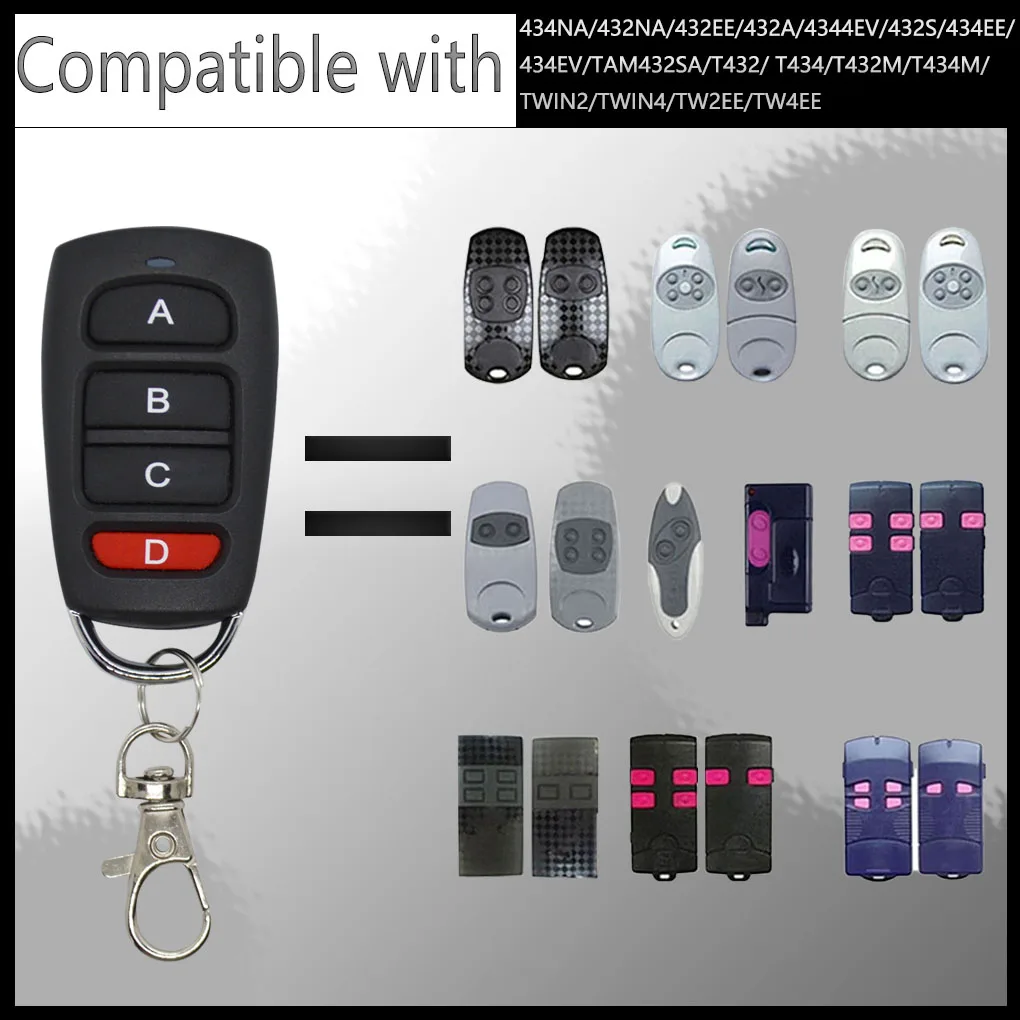 433.92MHz Garage door Scroll code remote control, 100% copy copy Top 434NA/ 432NA/ 432EE/ 432A/ 434A/ 432EV/ 432S/ 434EE/ 434EV/