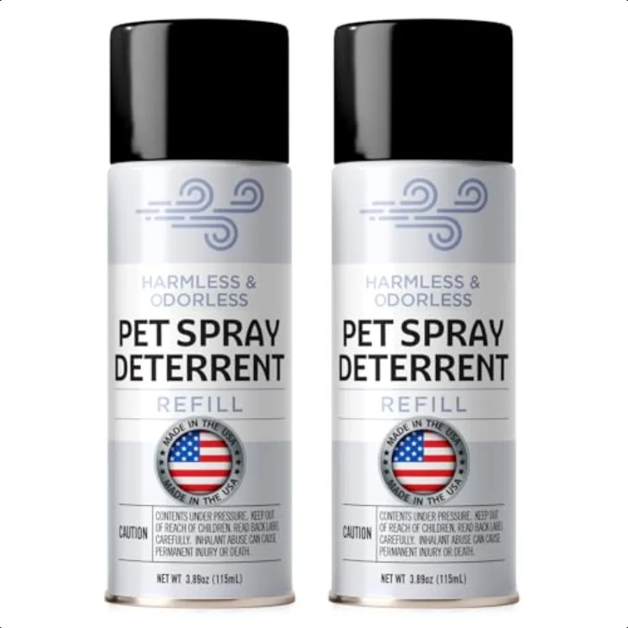 

[2 Pack Refill for PetSafe SSSCat Motion Sensor Device Gentle Pet Training Aid for Home Boundaries NonVOC FamilySafe Spray Made