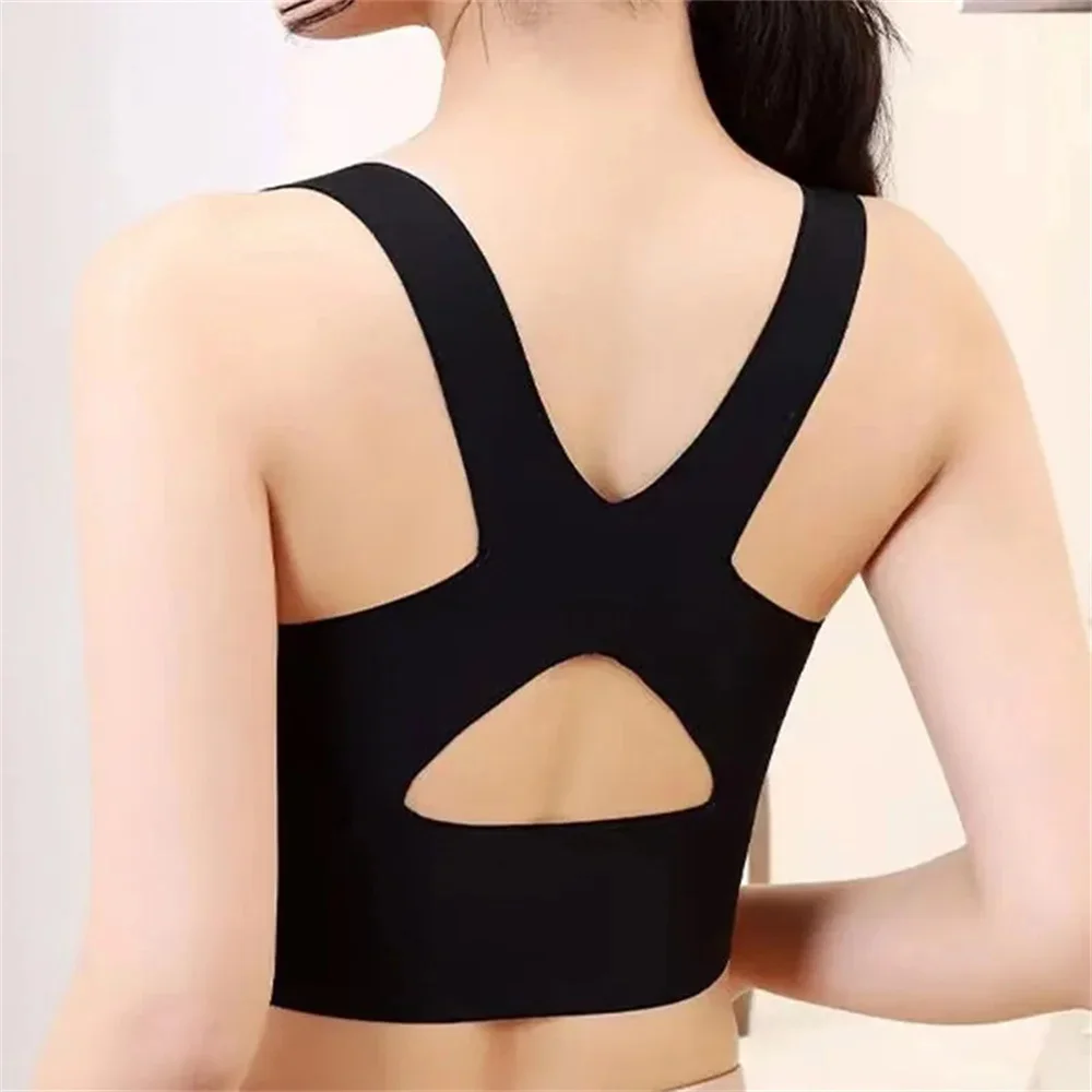 Breathable Sports Bra For Women Gym Bra Black Underwear Fitness Exercise Yoga Running Casual Vest Large Size Running Underwear