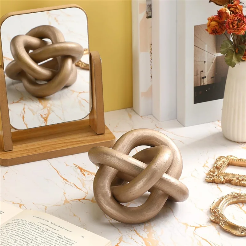 A25F-Modern Home Decor Brass Decor Boho Chain Link Decor, Modern Shelf, Gold Accent Decor