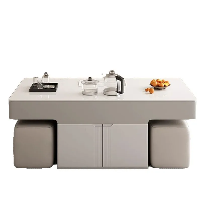 

Italian light luxury kung fu coffee table, small living room modern simple coffee table household slate