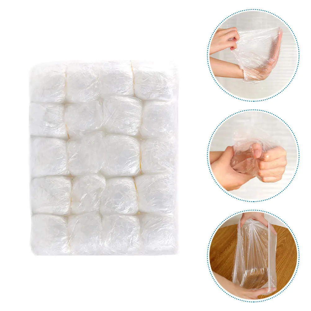 

100 Pcs Water Proof Waterproof Shower Cap Miss Elasticated Pe Size Simple Bath Hat