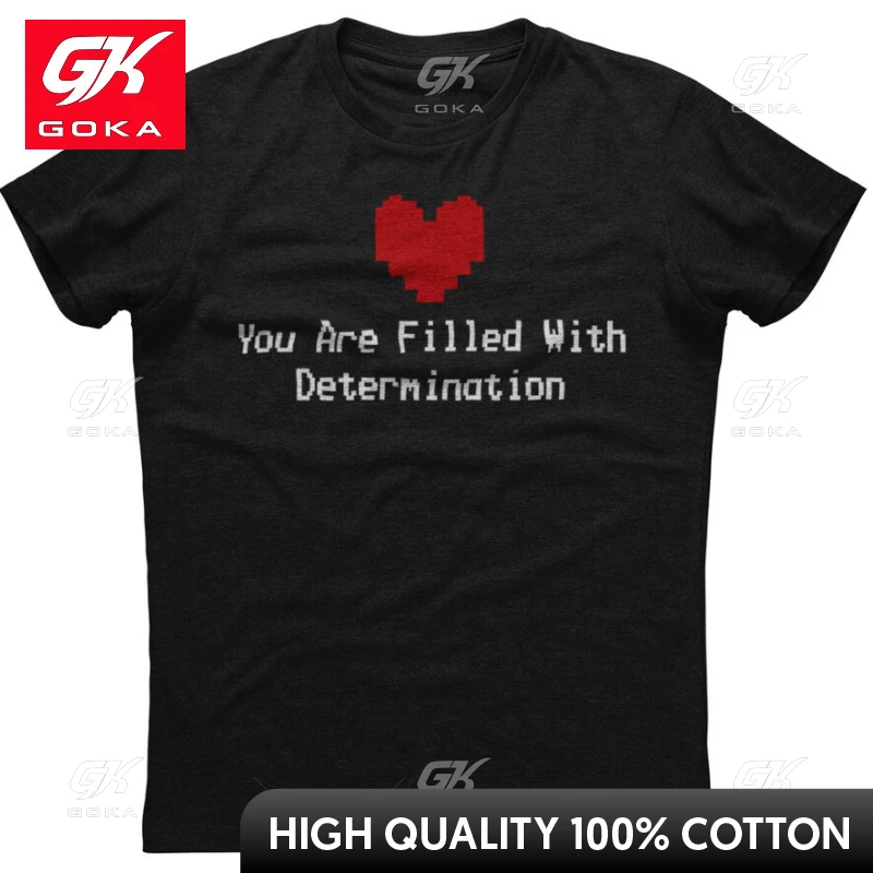 You Are Filled with Determination  Graphic T Shirts Mens Clothing Cotton Women Printed T-shirt Y2K Clothes Cute Funny Tshirt