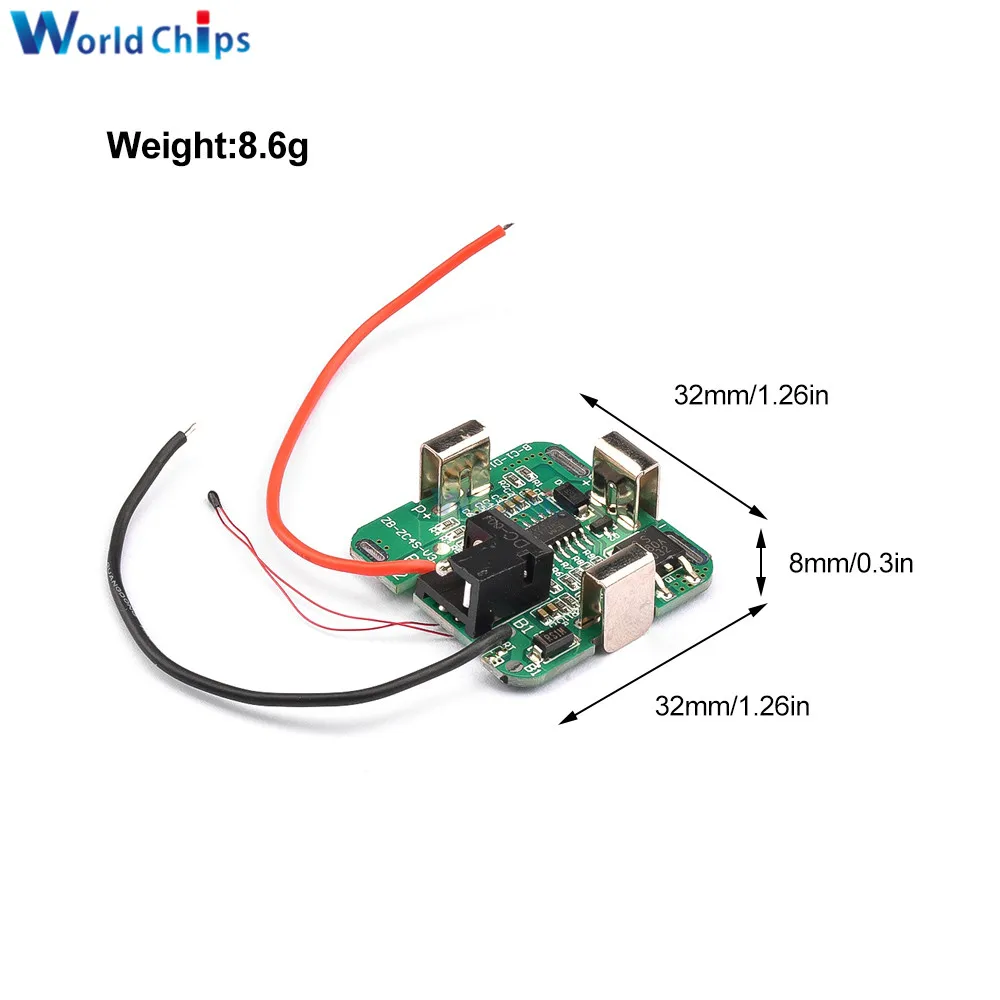 BMS 4S 16.8V 30A 18650 Li-ion Lithium Battery Protection Board PCB PCM Power Bank Charging Integrated Circuits with Wire