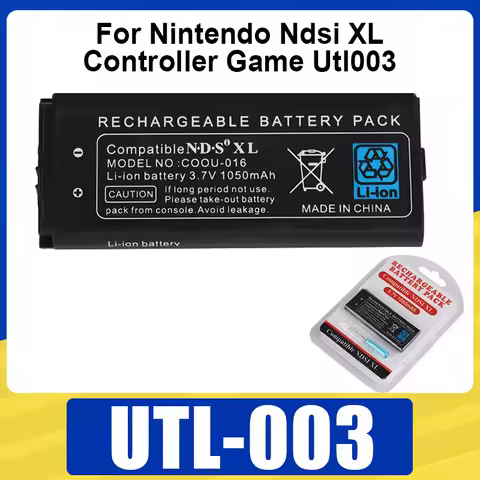 UTL-003 Replacement Battery 3.7V 1050mAh Li-on Battery For Nintendo Ndsi XL Controller Game Utl003 Console Rechargeable Battery